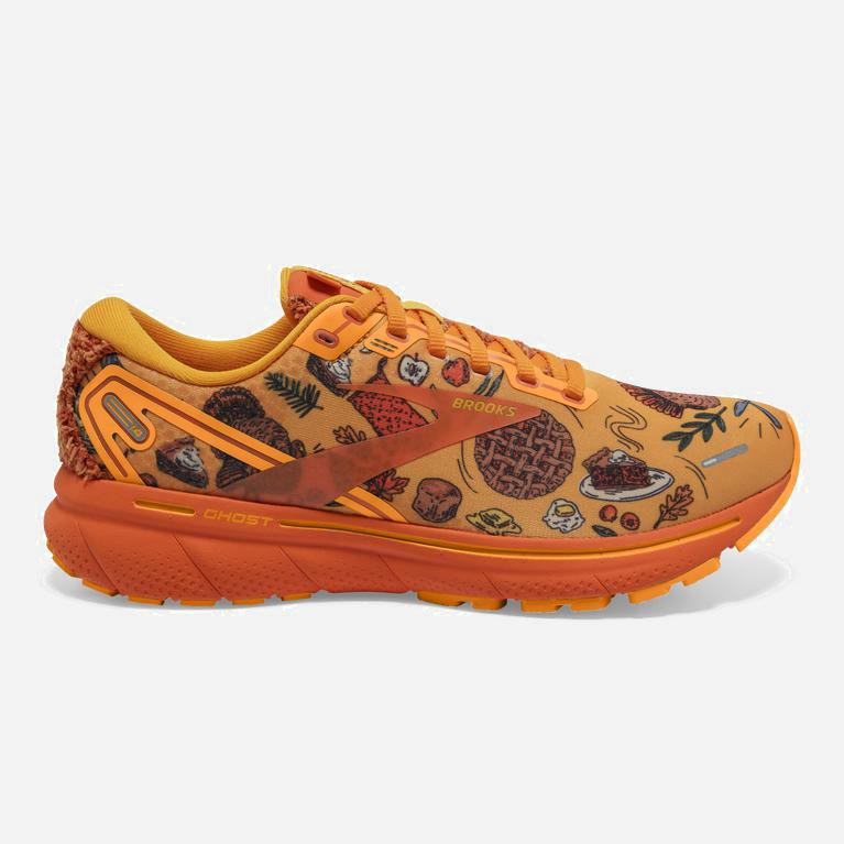 Brooks Ghost 14 Israel - Women's Cushioned Road Running Shoes - Citrus/Gold Flame/Orangeade (17958-R